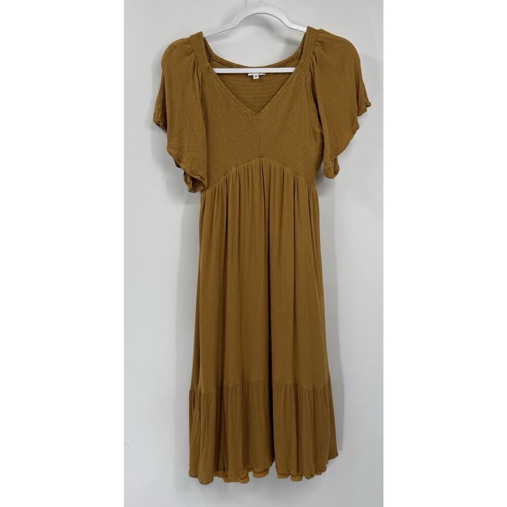 Baltic Born Medium Felicity Dress Butterscotch Tiered Midi Milkmaid Cottagecore - Picture 7 of 11